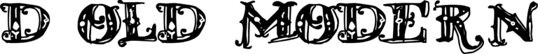 D Old Modern Font