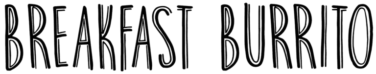 DK Breakfast Burrito Font