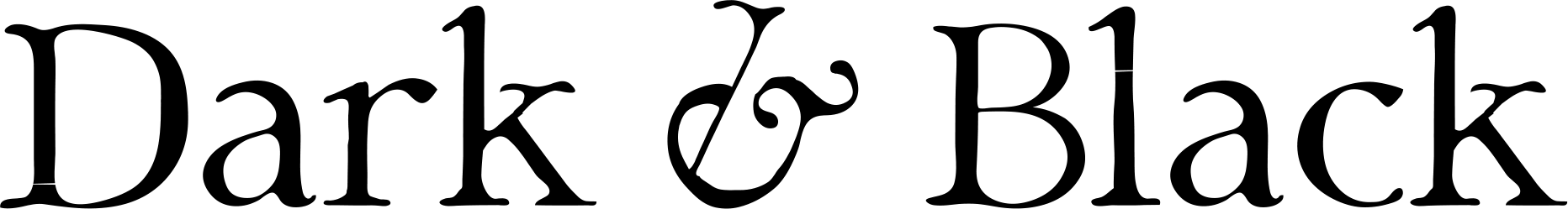 Dark Black Font