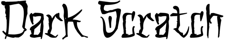 Dark Scratch Font