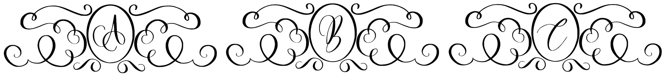 Decorative Monogram Font