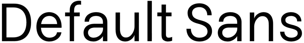 Default Sans Font