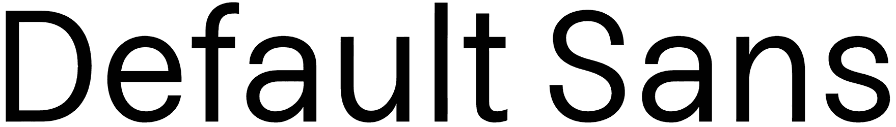 Default Sans Font