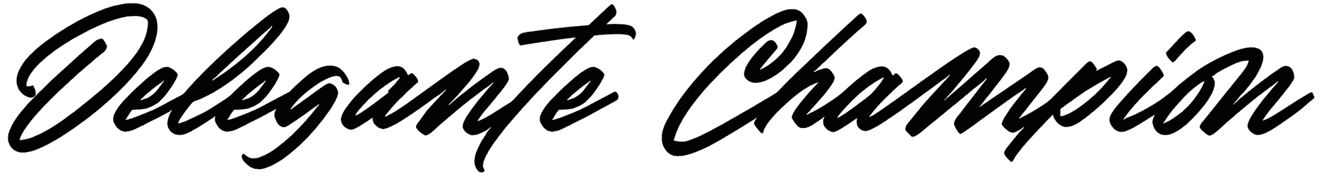 Delegante Champion Font