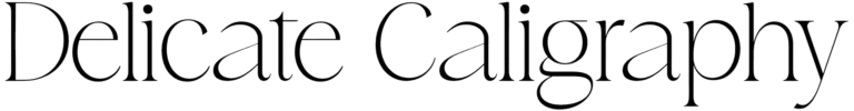 Delicate Caligraphy Font