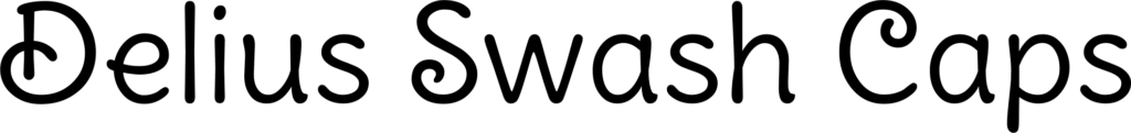 Delius Swash Caps Font