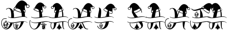 Diary Santa Monogram Font