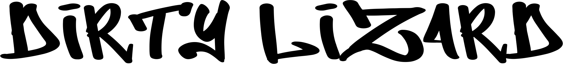 Dirty Lizard Font