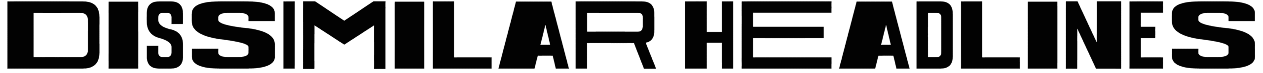 Dissimilar Headlines Font