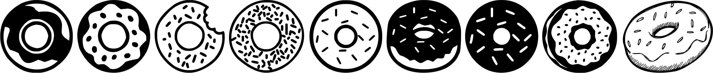 Donuts Icons Font