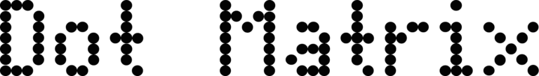 Dot Matrix Font