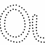 Dot Outline Font
