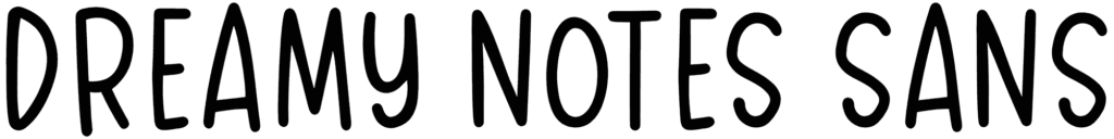 Dreamy Notes Sans Font