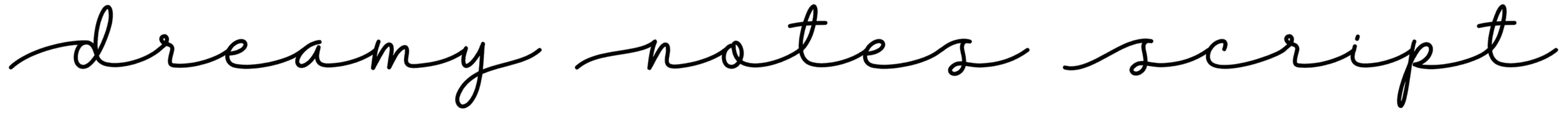 Dreamy Notes Script Font