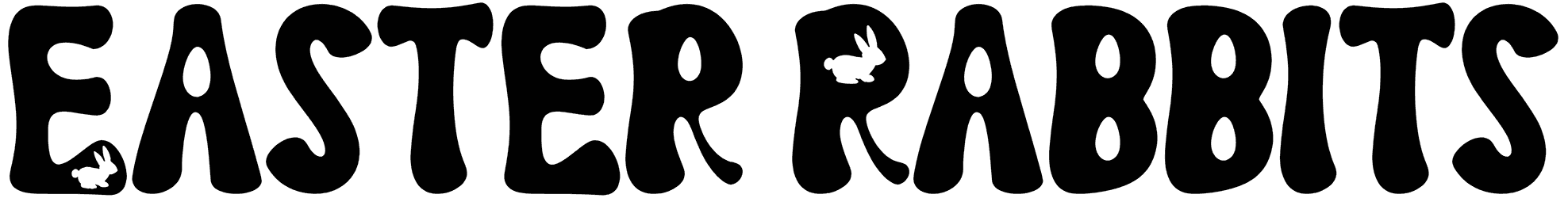 Easter Rabbits Font