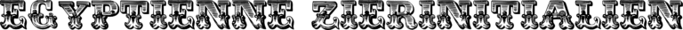 Egyptienne Zierinitialien Font