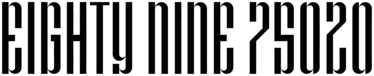 Eighty Nine 75020 Font