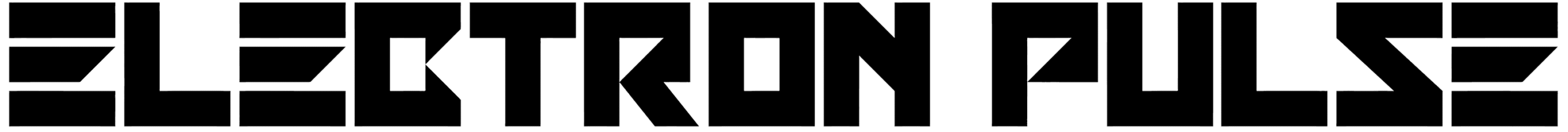 Electron Pulse Font