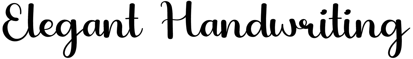 Elegant Handwriting Font
