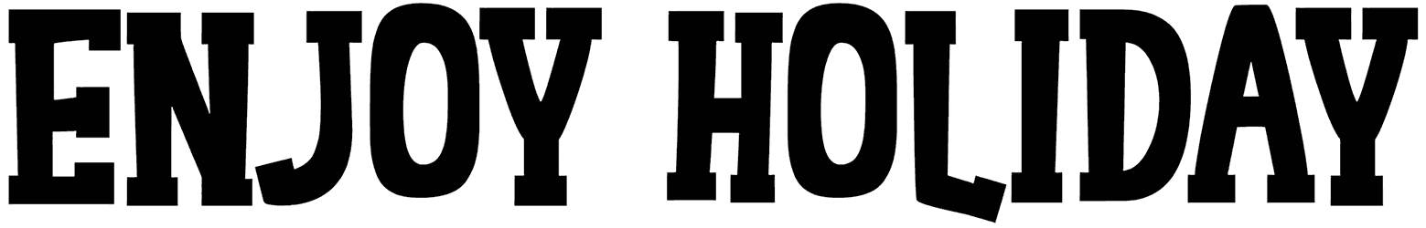 Enjoy Holiday Font
