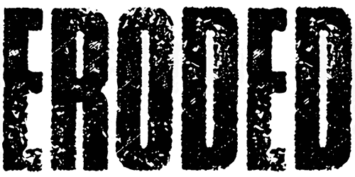 Eroded Font