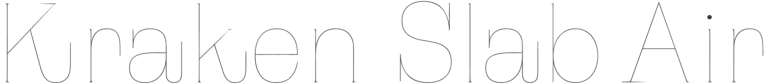 FR Kraken Slab Air Font
