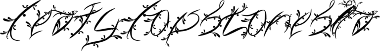 FTF Leafy Lopstonesia Font