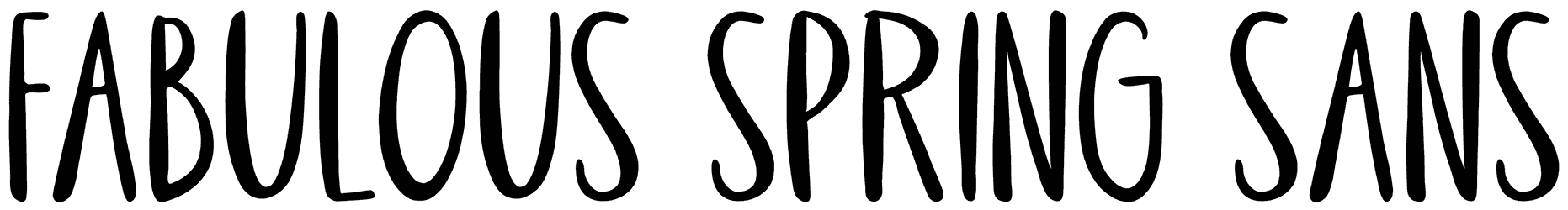 Fabulous Spring Sans Font