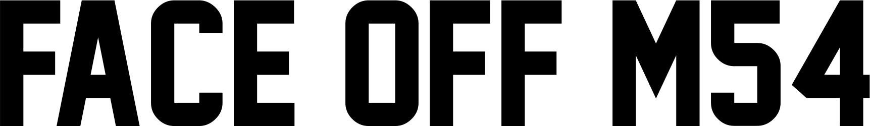 Face Off M54 Font