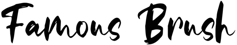 Famous Brush Font