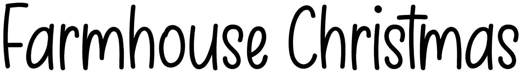 Farmhouse Christmas Font