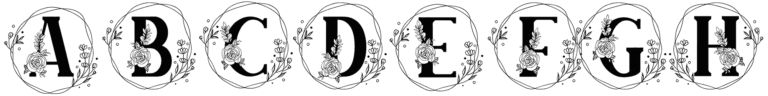 Farmhouse Monogram Font