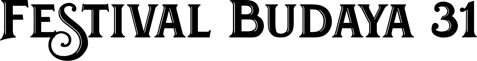 Festival Budaya XXXI Font
