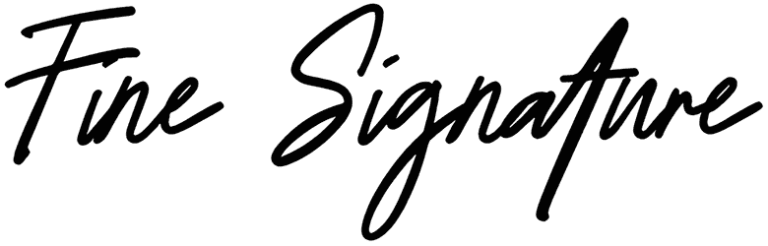 Fine Signature Font