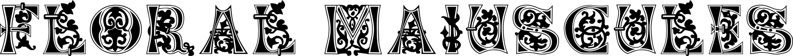 Floral Majuscules 11th C Font