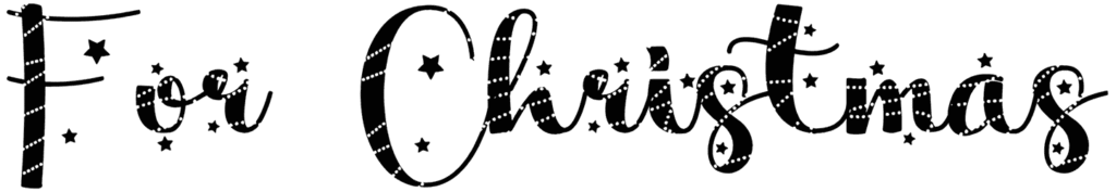 For Christmas Font