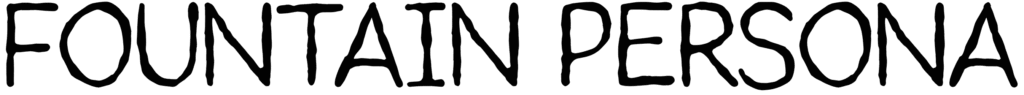 Fountain Persona 2 Font
