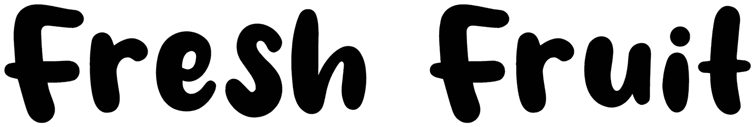 Fresh Fruit Font
