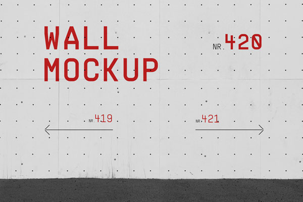Front Sight of Street Wall Mockup