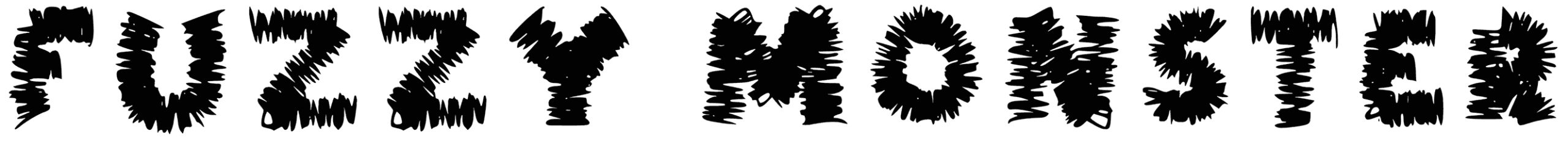 Fuzzy Monster Font