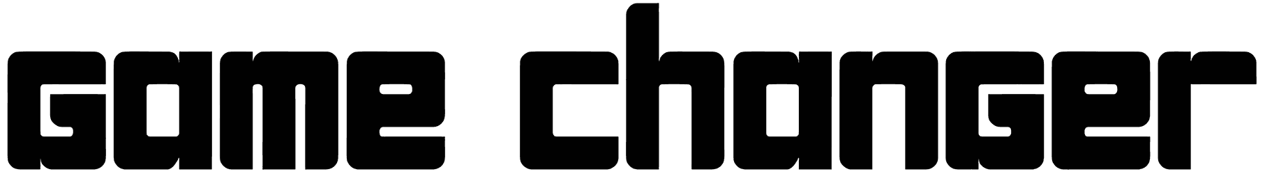 Game Changer Font