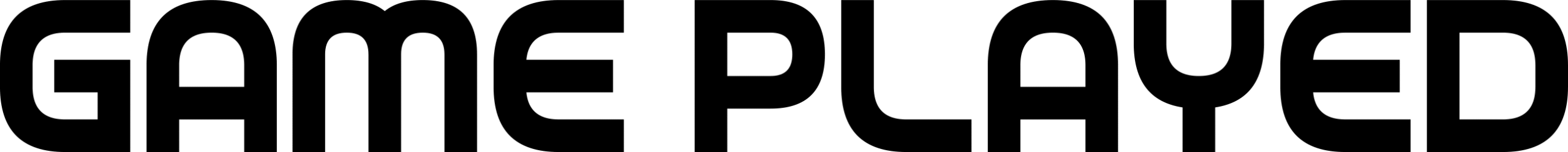 Game Played Font