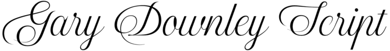 Gary Downley Script Font