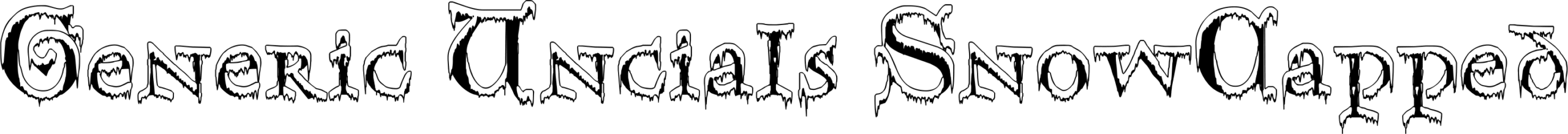Generic Uncials SnowCapped Font