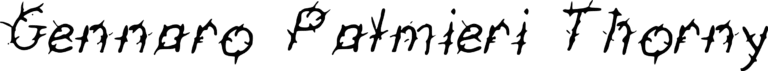 Gennaro Palmieri Thorny Font