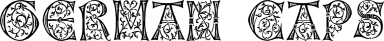 German Caps Font