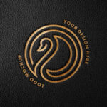 Imprinted Leather Logo Mockup