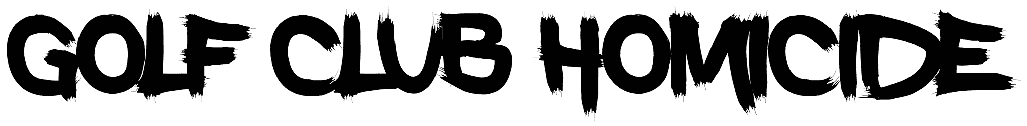 Golf Club Homicide Font