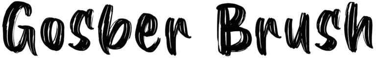 Gosber Brush Font