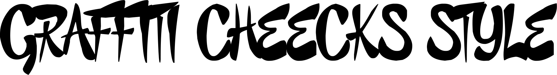 Graffiti Cheecks Style Font